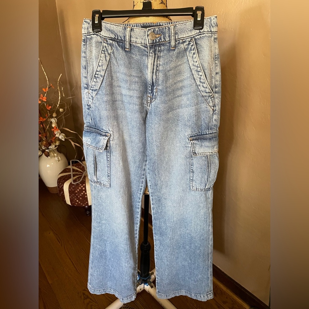 Aeropostale Womens Light Blue Relaxed high rise Jeans size S REG